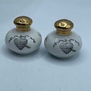 Vintage Ucagco salt & Pepper shakers birdcage and atomic starburst